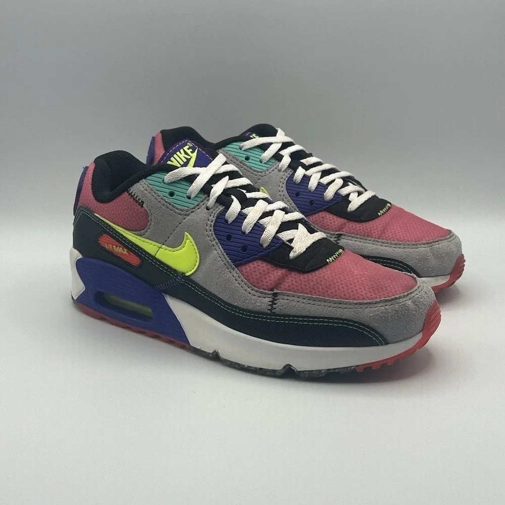 Nike Kids Air Max Sneakers - Pink, Gray, Black, Lime, Purple